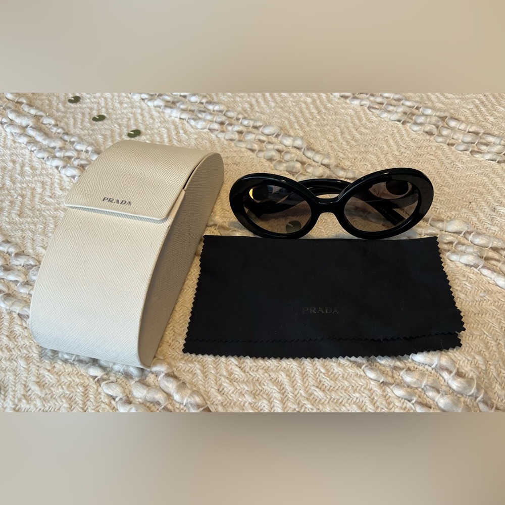 Prada Black Sunglasses with Bold Frames - (Authentic)